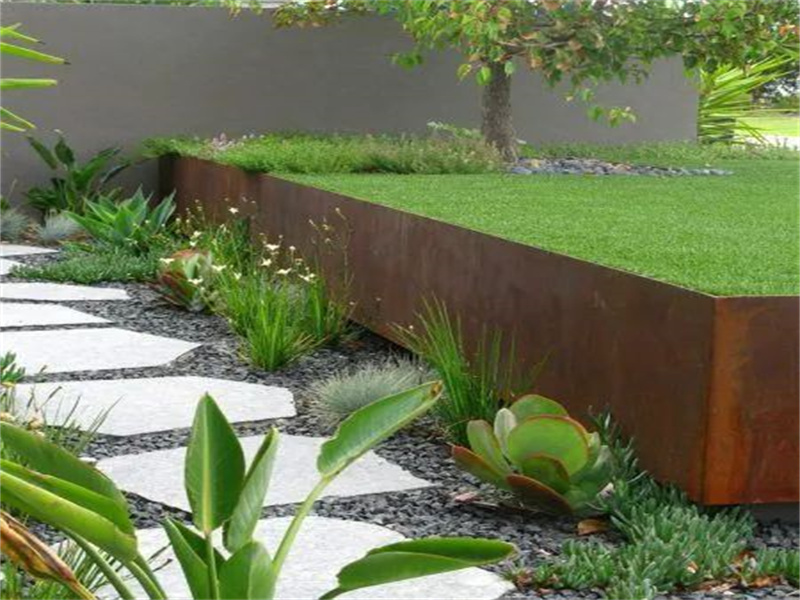 Rustic style garden bed edging For Garden Art
